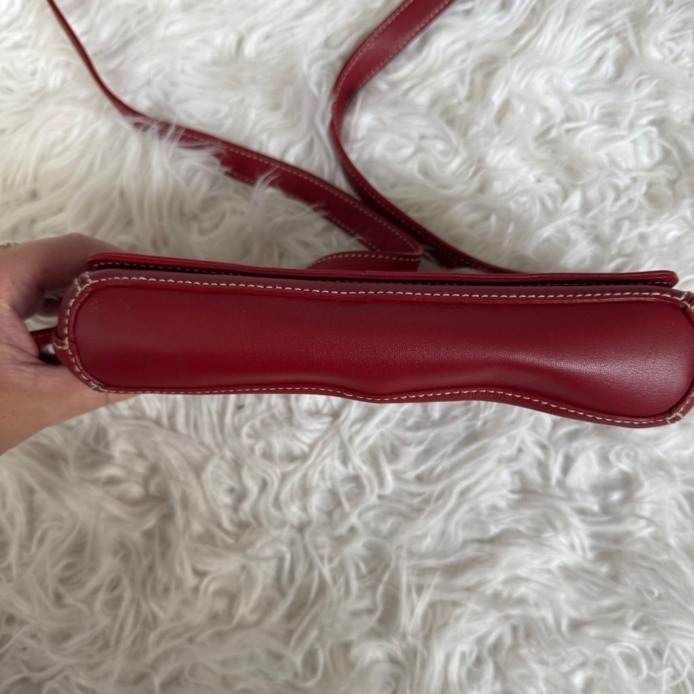 ❤️ Vintage Coach Legacy Burgundy Red Leather Mini Crossbody Bag #4280 ❤️ - Picture 4 of 9